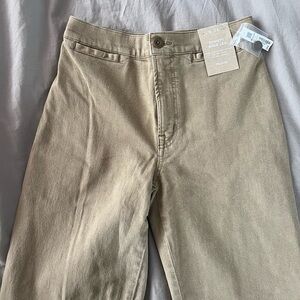 Madewell Emmett Wide Leg Pants Khaki